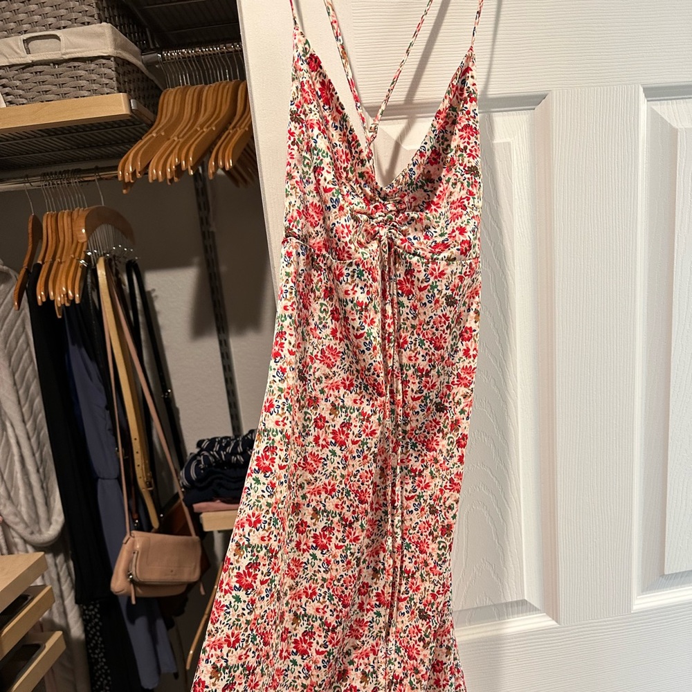 Kittenish Floral Slip Dress